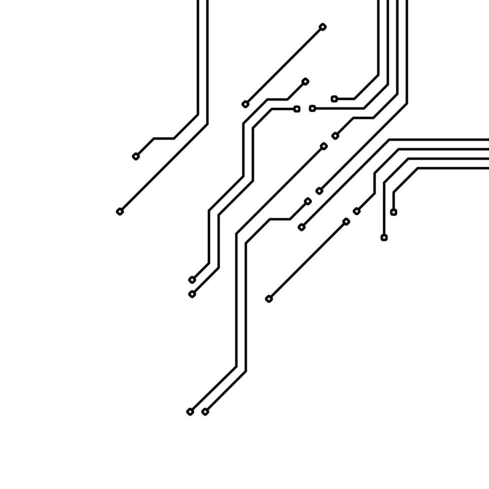 elétrico o circuito borda fundo. elétrico o circuito borda vetor. digital elétrico o circuito conexão sistema. microeletrônica circuitos. vetor