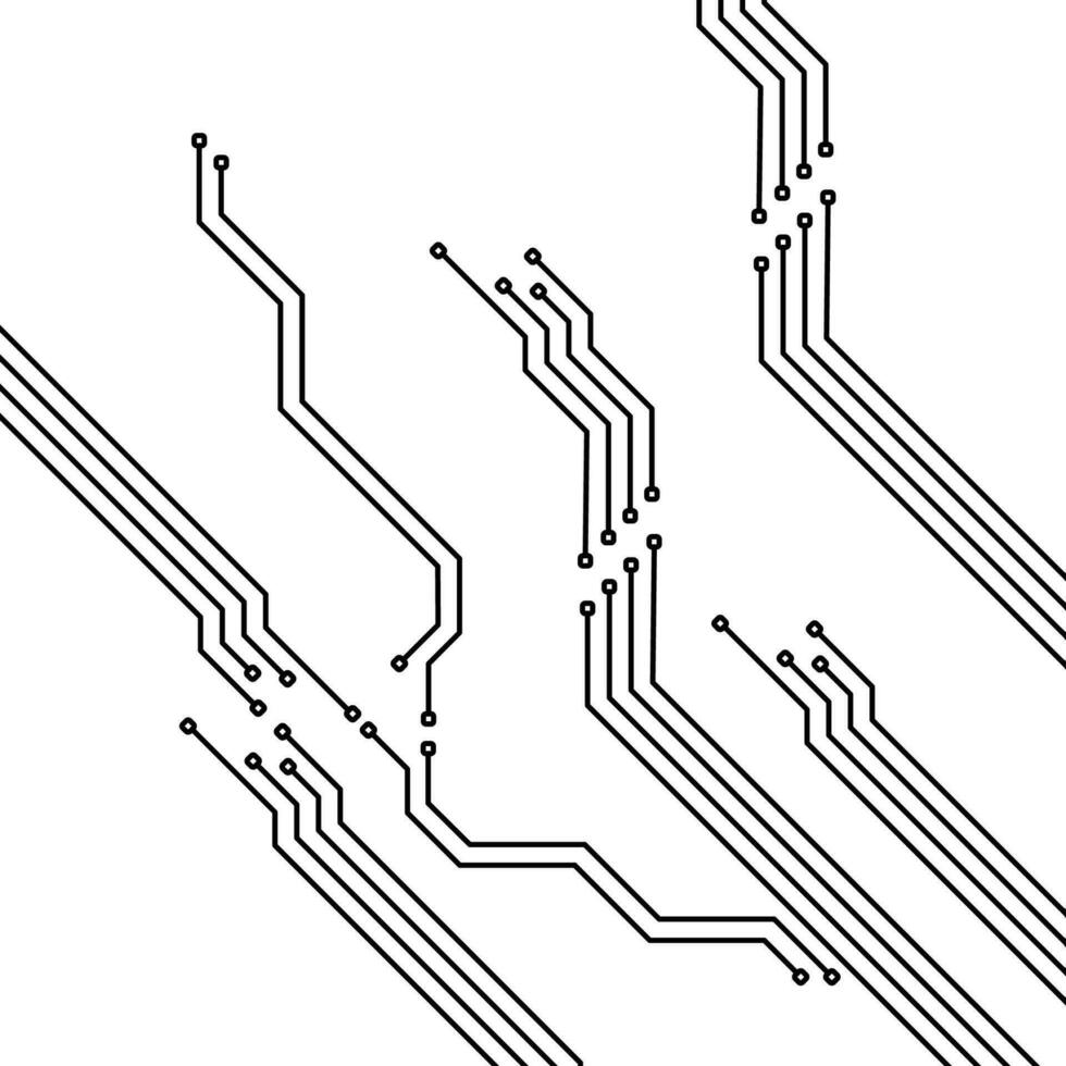 elétrico o circuito borda fundo. elétrico o circuito borda vetor. digital elétrico o circuito conexão sistema. microeletrônica circuitos. vetor