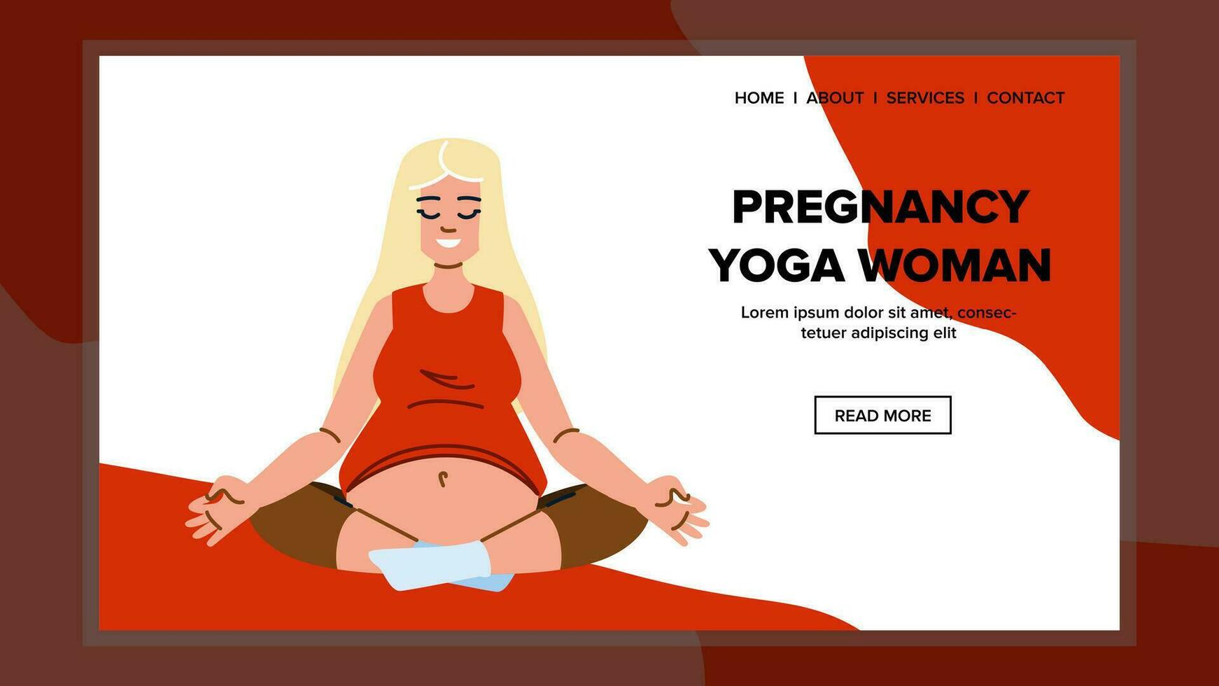 gravidez ioga mulher vetor