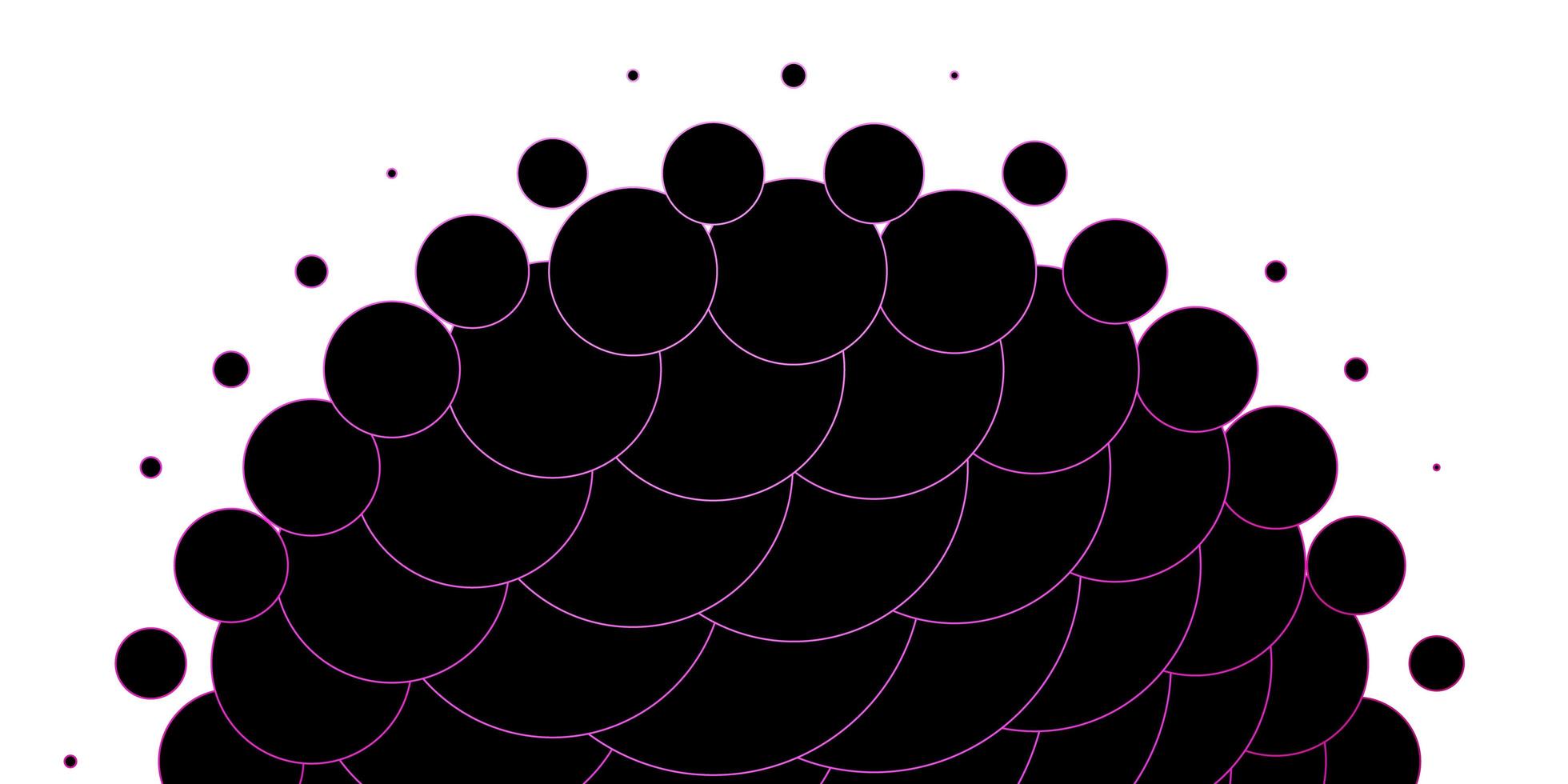 textura de vetor rosa claro com discos ilustração abstrata moderna com padrão de formas de círculo colorido para anúncios de negócios