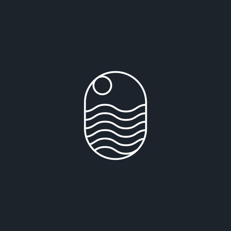 oval forma logotipo vetor