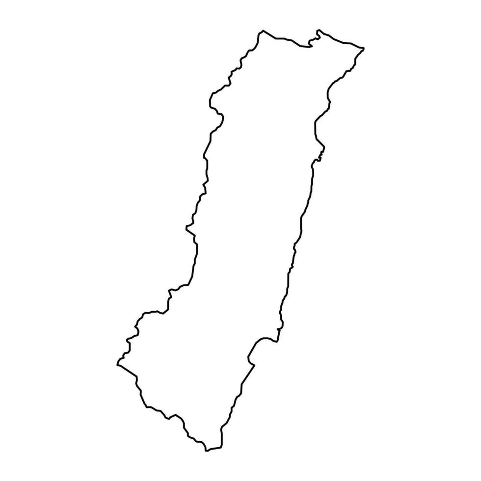 Hualien município mapa, município do a república do China, Taiwan. vetor ilustração.