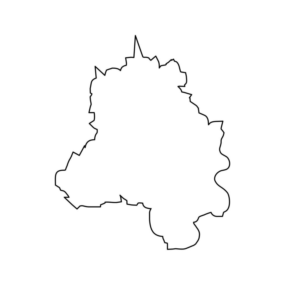 Délhi mapa, a capital do Índia. vetor ilustração.