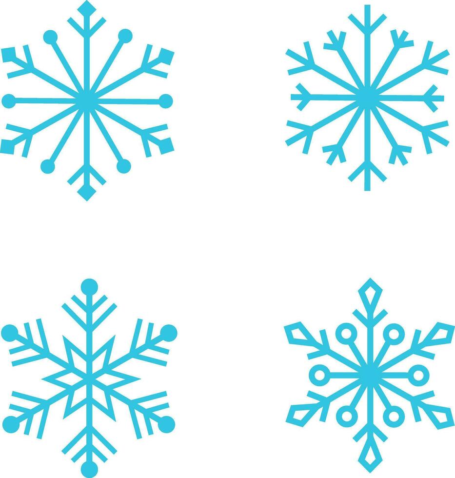 floco de neve ilustração. inverno geométrico símbolo.para Projeto decoração e ilustração. vetor