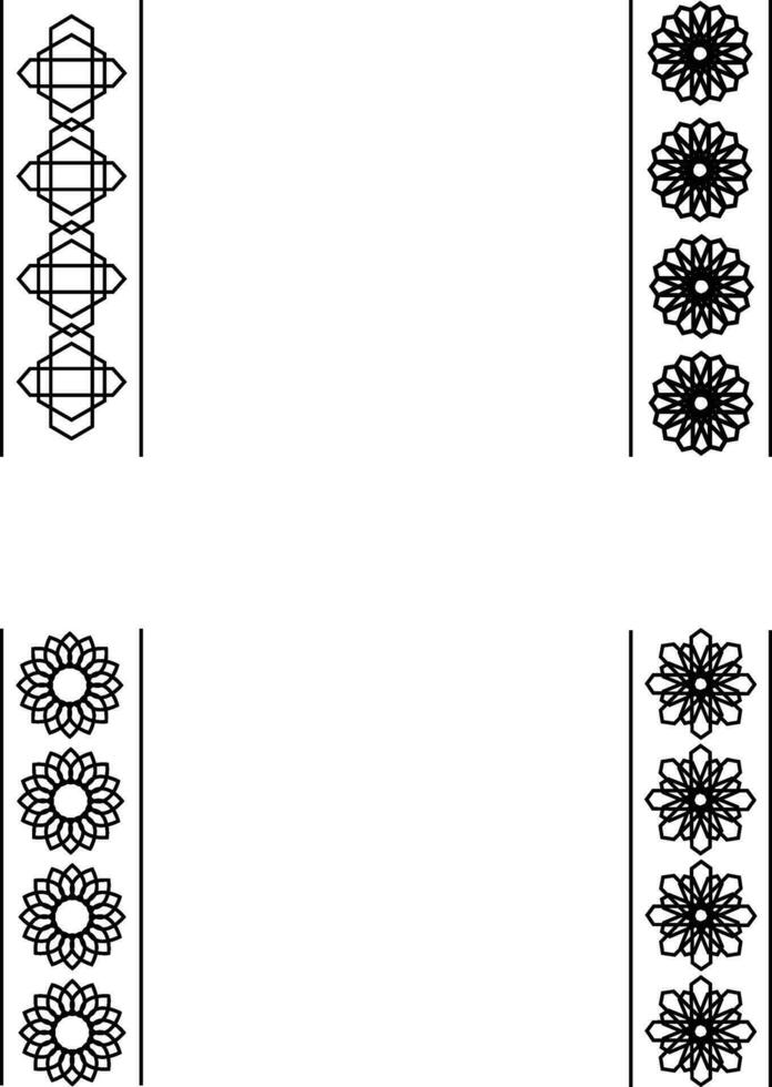 testemunho islâmico quadro, Armação coleção para Projeto decoração modelo, banner,etc.vector ilustração vetor