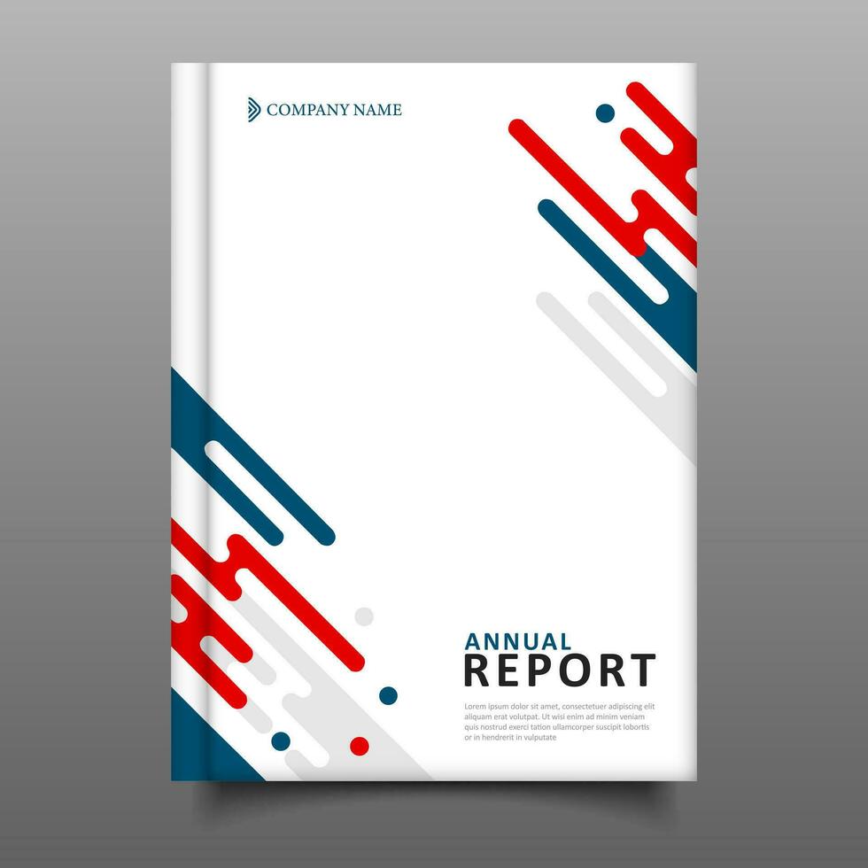 o negócio anual relatório moderno cobrir livro geométrico Projeto vetor