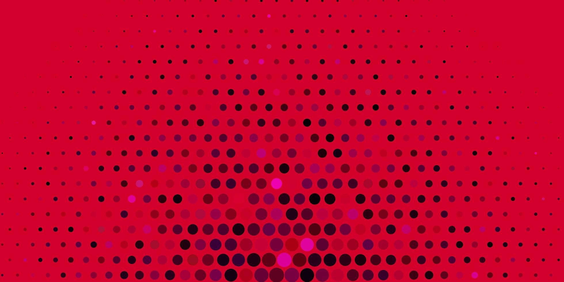 modelo de vetor rosa claro com ilustração de círculos com conjunto de padrão de esferas abstratas coloridas brilhantes para sites