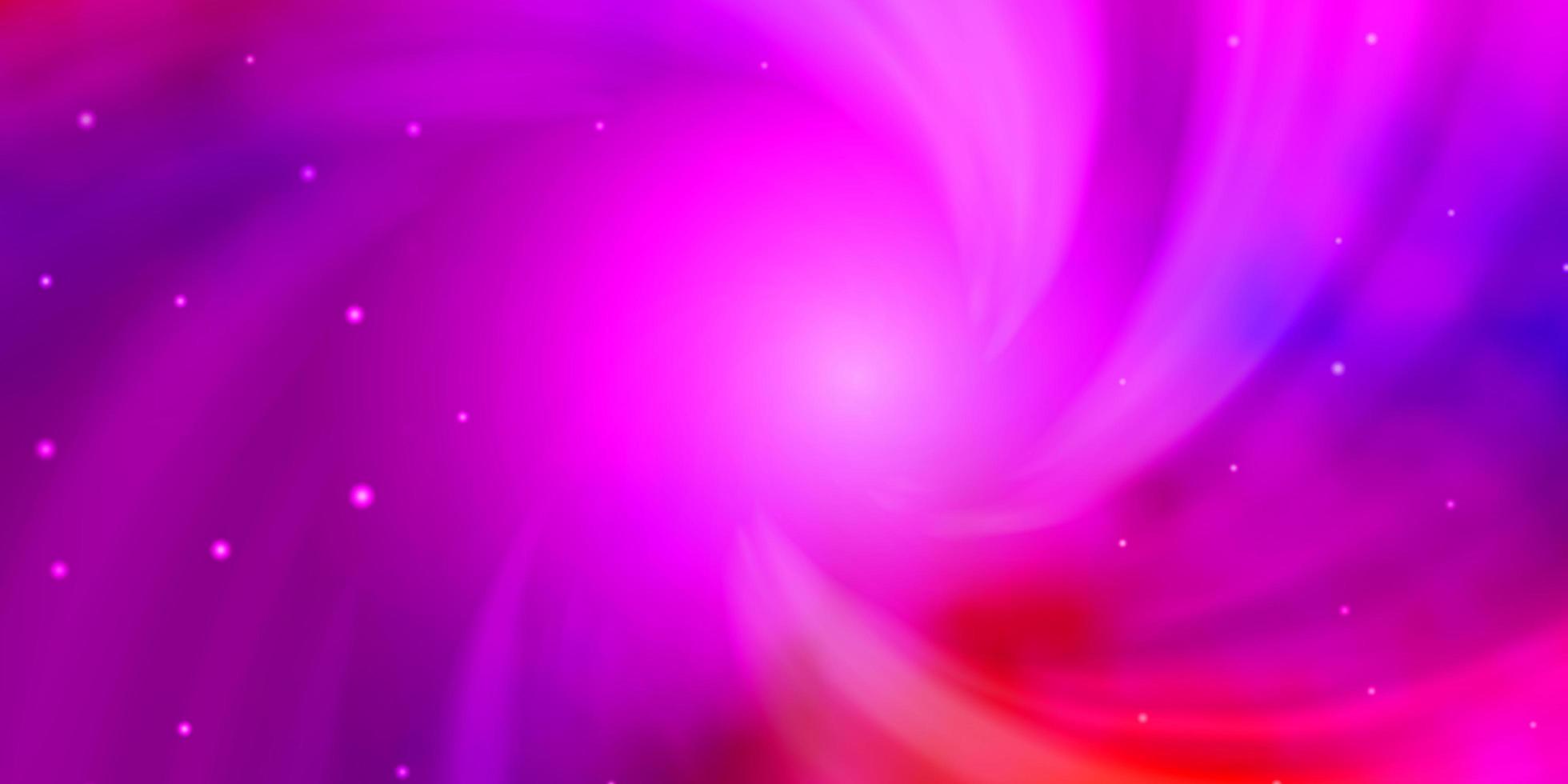 fundo de vector vermelho rosa claro com estrelas coloridas ilustração colorida com design abstrato de estrelas gradientes para a promoção de seus negócios