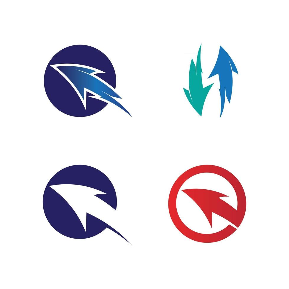 dados do logotipo da seta e logotipo e símbolos do cabo da Internet vetor