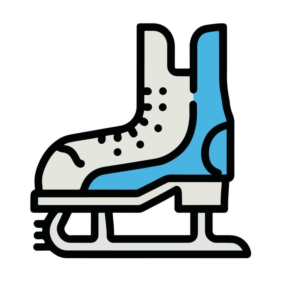 gelo patinação ícone. simples plano vetor ícone.