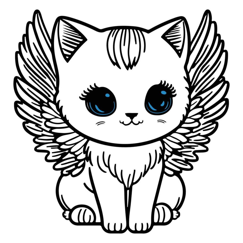 Desenho De Gato Com Esboço Página Para Colorir Cauda Vetor PNG , Desenho De  Gato, Desenho De Asa, Desenho De Anel Imagem PNG e Vetor Para Download  Gratuito