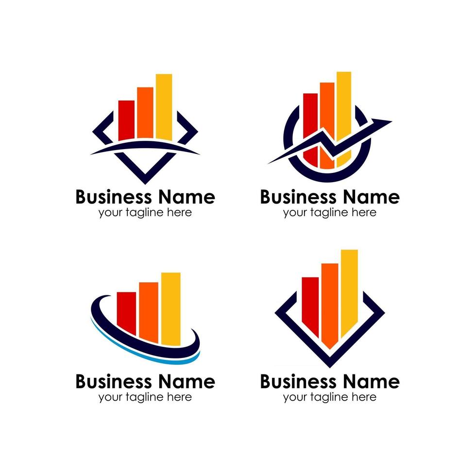 modelo de design de logotipo de finanças corporativas de negócios vetor