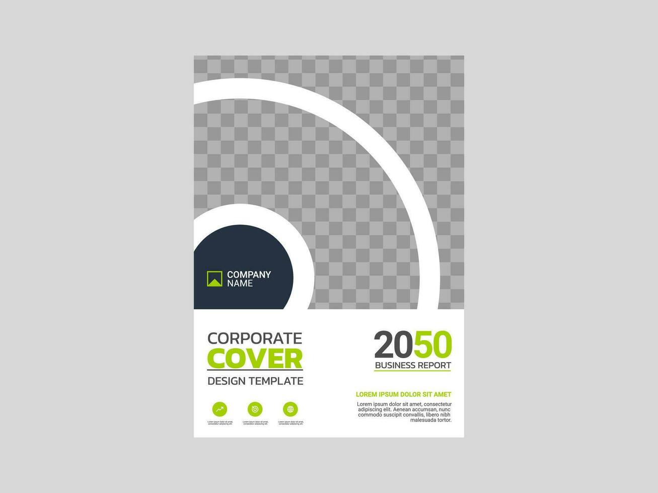 design de capa de livro corporativo criativo vetor