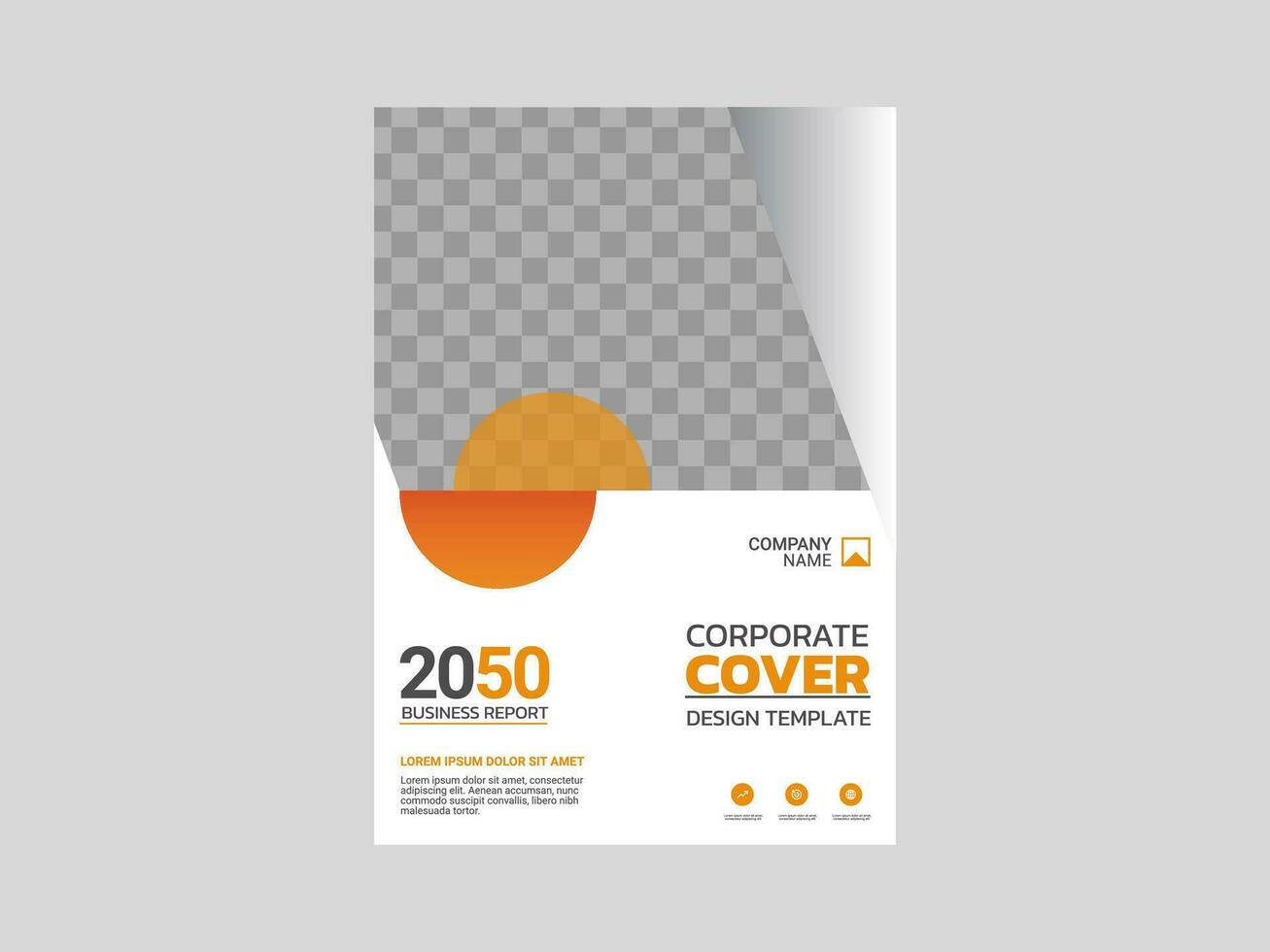 design de capa de livro corporativo criativo vetor