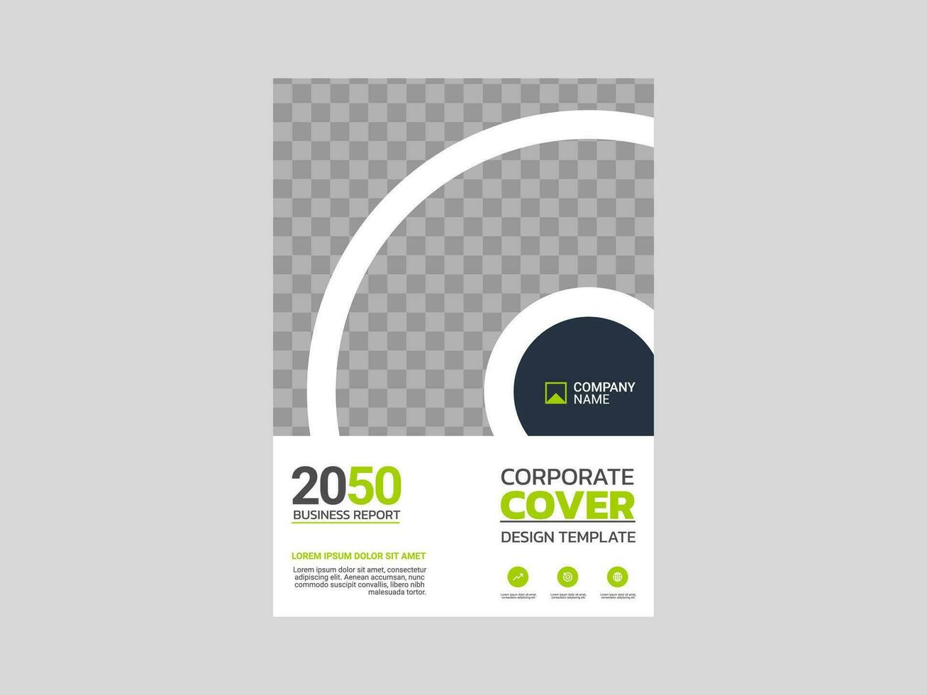 design de capa de livro corporativo criativo vetor