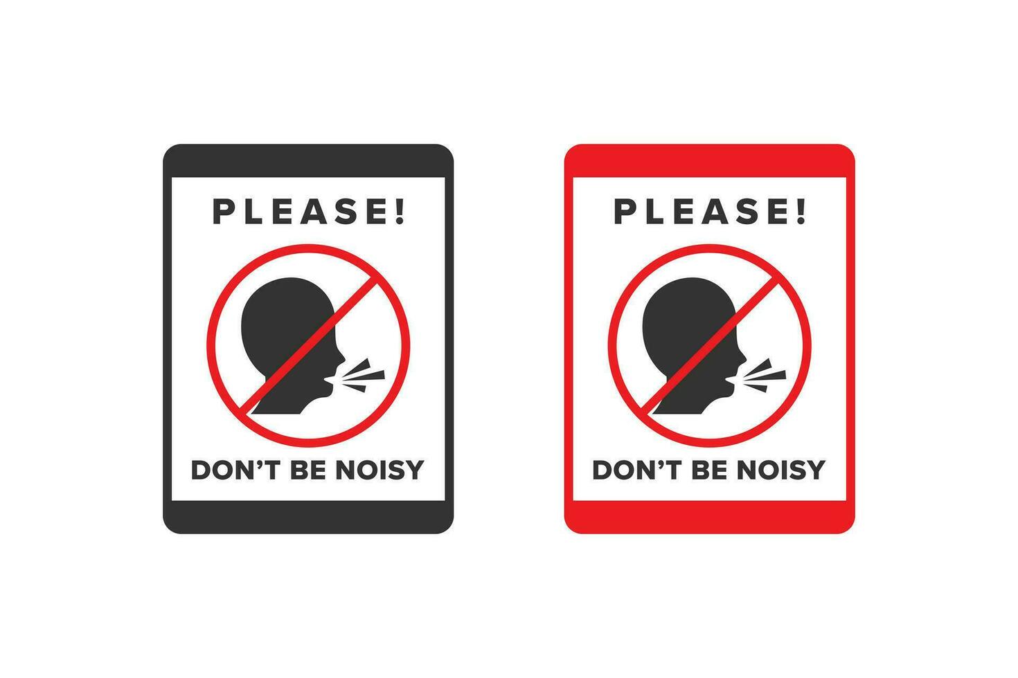 não ruído ícone placa vetor projeto, ícone Pranchas estão Proibido a partir de barulhento