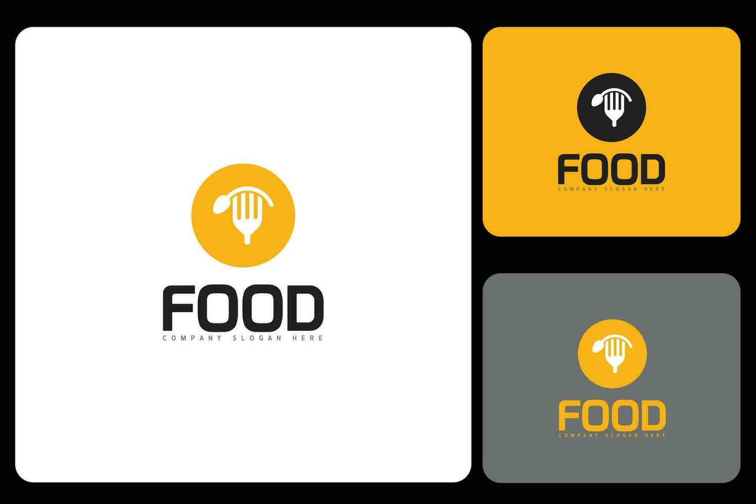 modelo de design de logotipo de comida vetor