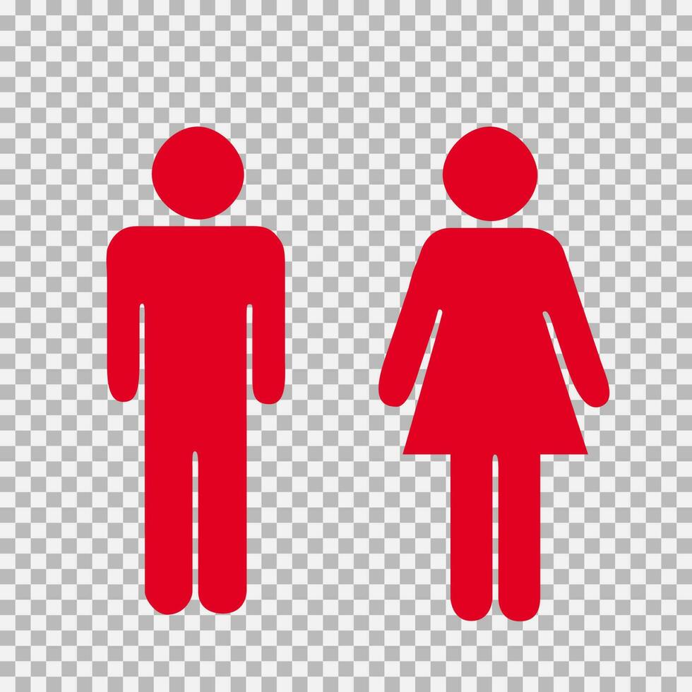 banheiro placa ícone. banheiros ícone banheiro unissex símbolo. vetor homem e mulher ícones.