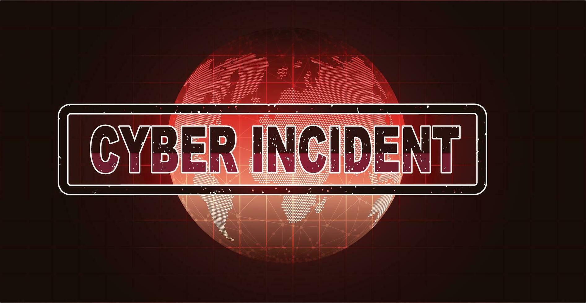 cyber incidente segurança conceito ilustração vetor