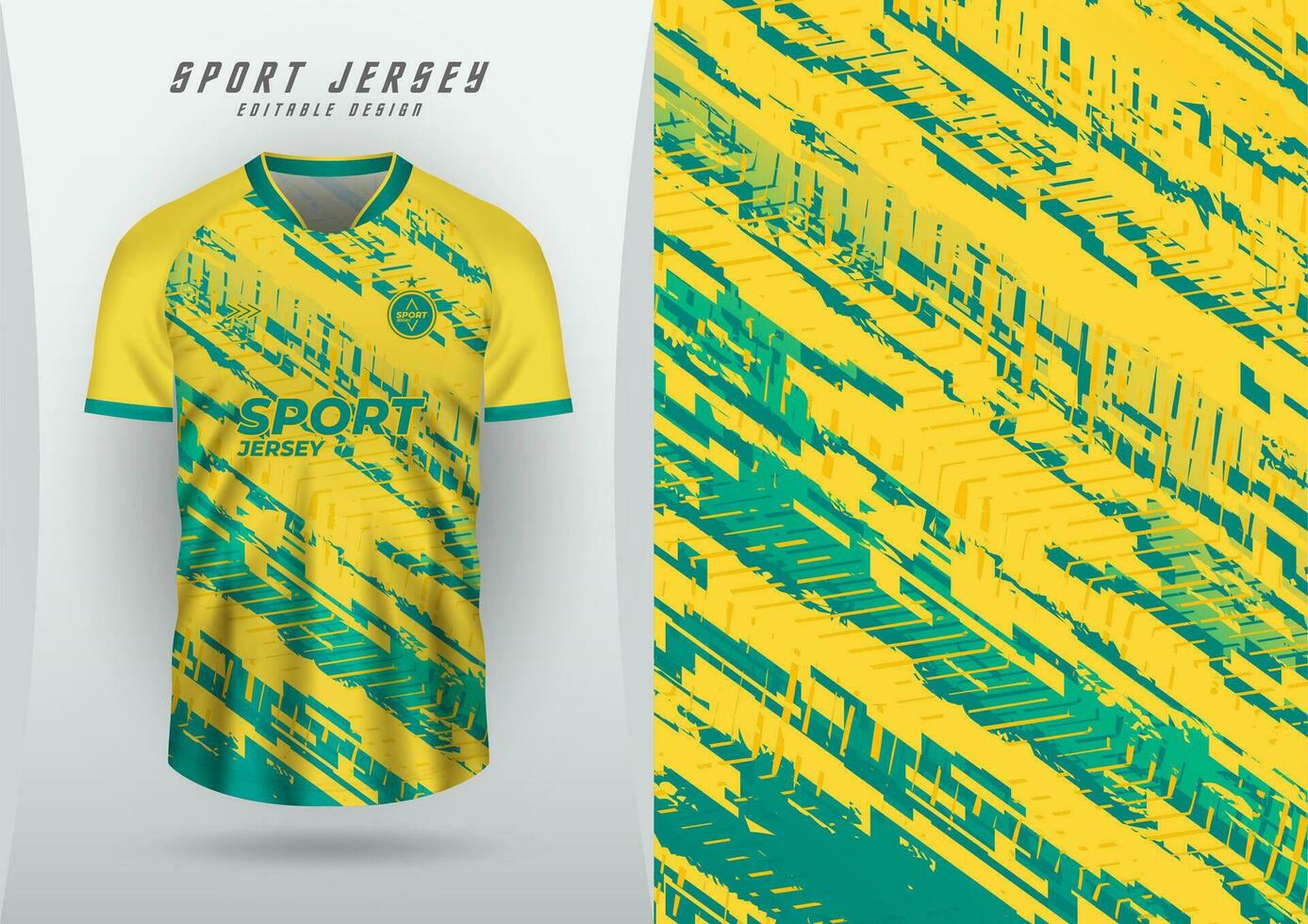 fundo para Esportes camisa, futebol camisa, corrida camisa, corrida camisa, padrão, amarelo e verde. vetor