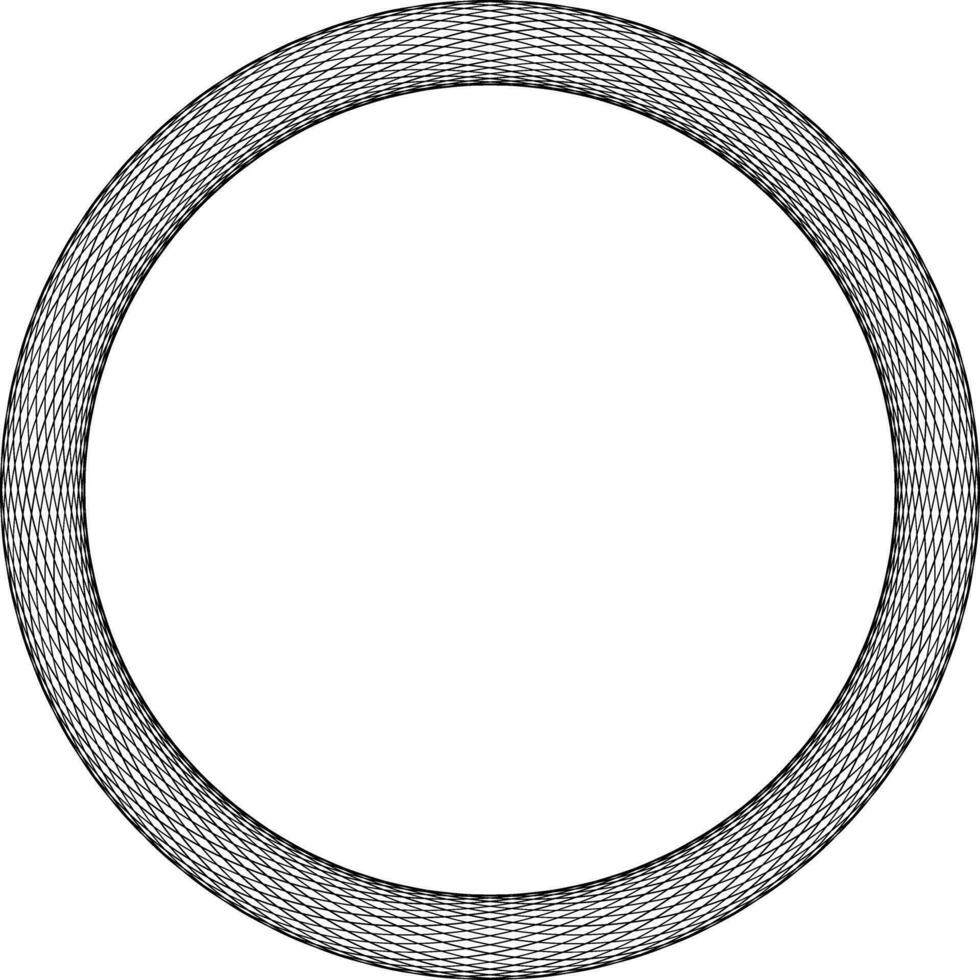 Preto branco circular quadro, Armação com cópia de espaço vetor
