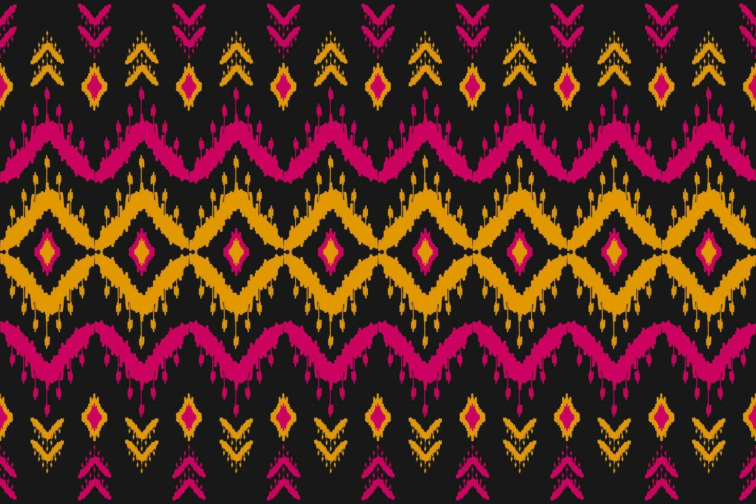 arte étnica ikat do tapete. padrão geométrico sem costura em tribal. estilo mexicano. vetor