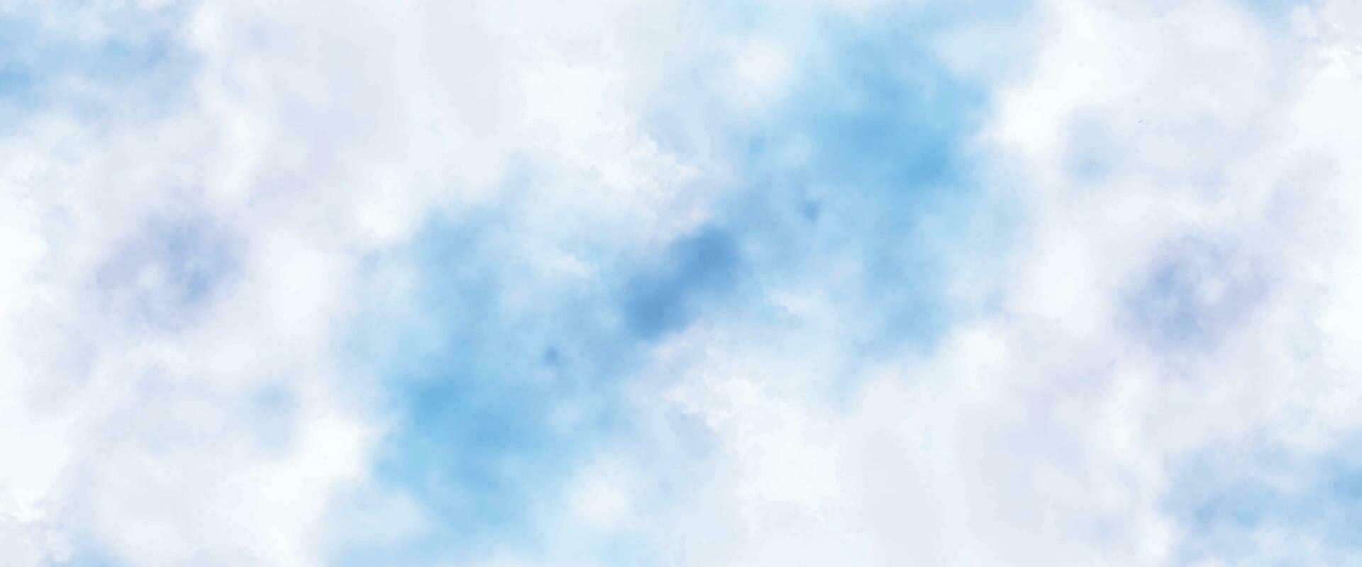 abstrato fundo com uma colorida aguarela Espirrar Projeto do azul. azul céu e nuvens. azul aguarela mancha fundo. vetor