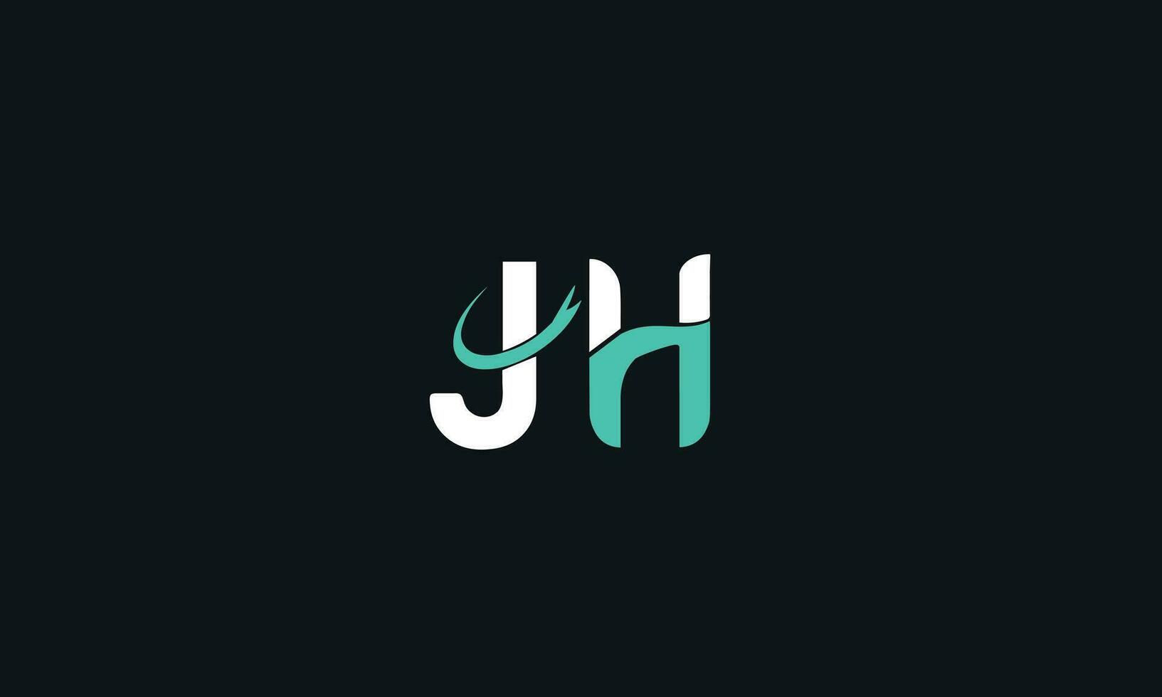 alfabeto cartas iniciais monograma logotipo hj, j e h vetor