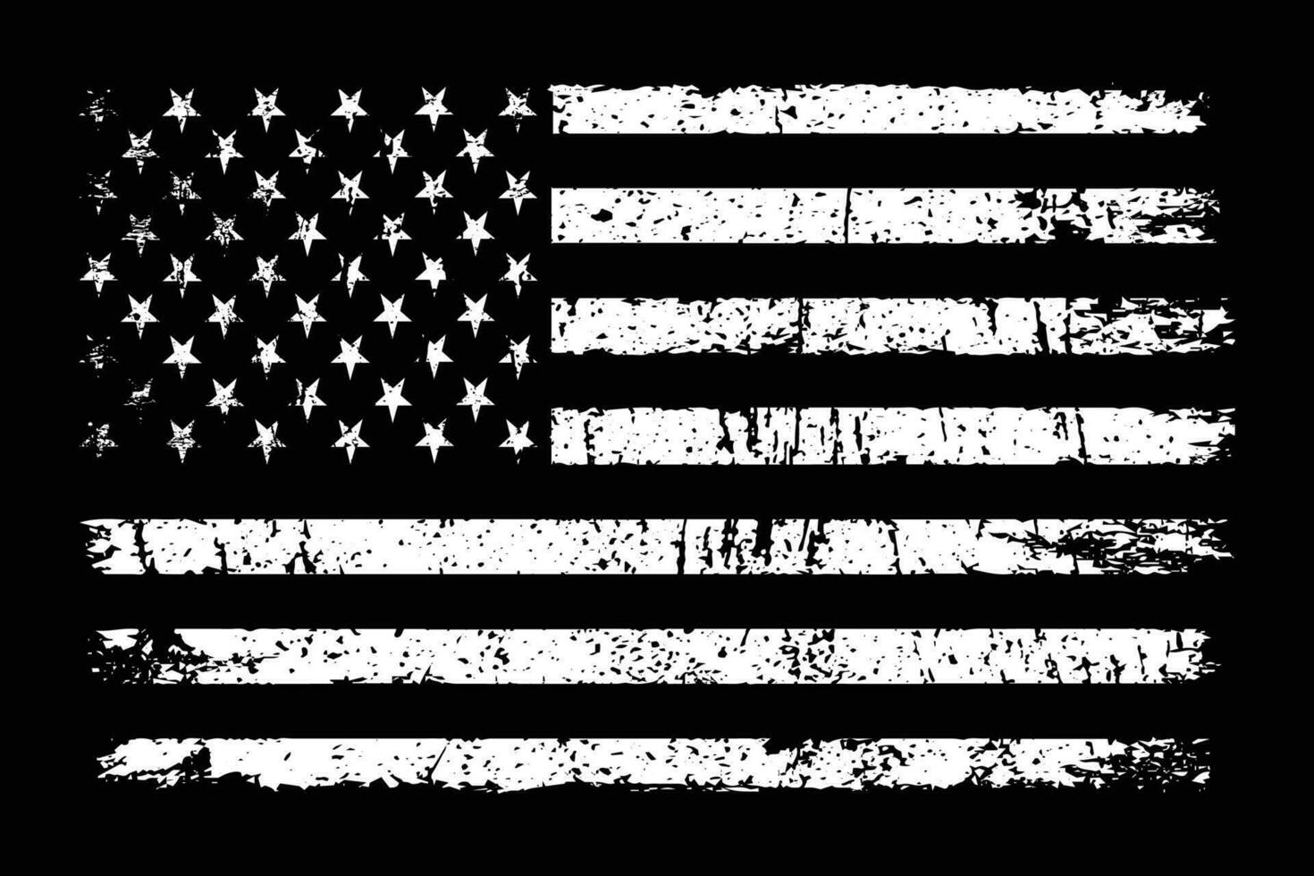EUA angustiado bandeira Projeto vetor