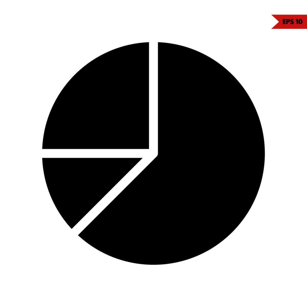 ícone de glifo do gráfico vetor