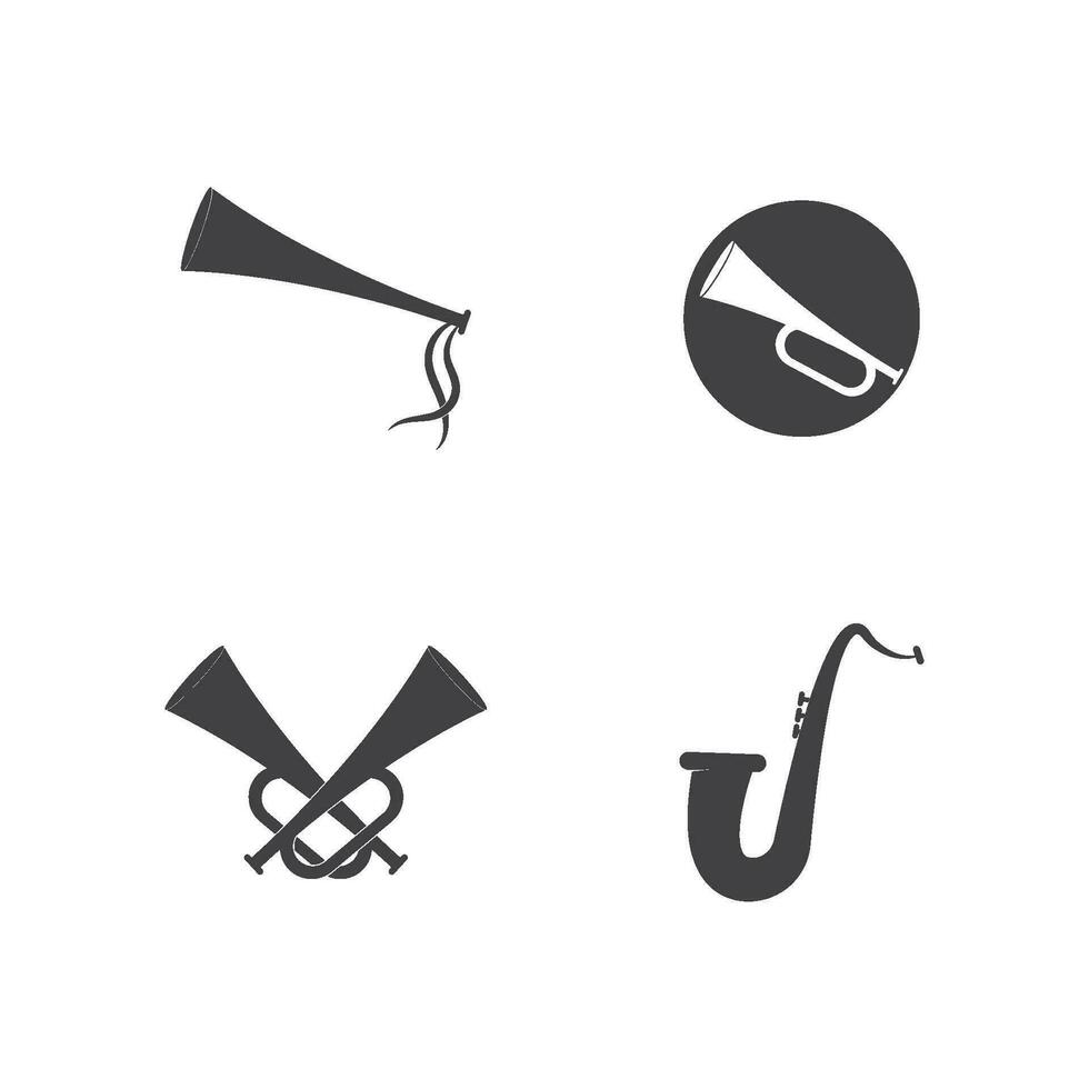 vuvuzela trompete futebol fã. futebol vetor esporte jogar ventilador símbolo com vuvuzela ou trompete Projeto.
