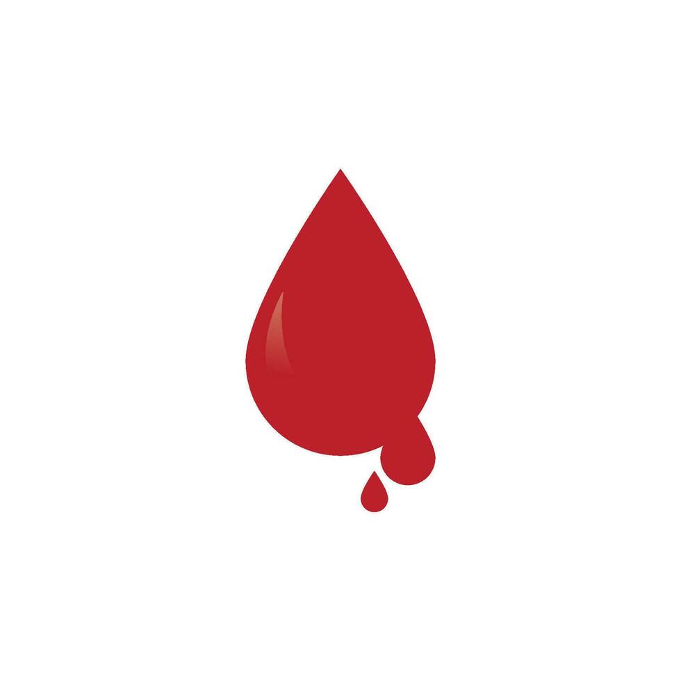 vetor de ícone de logotipo de sangue