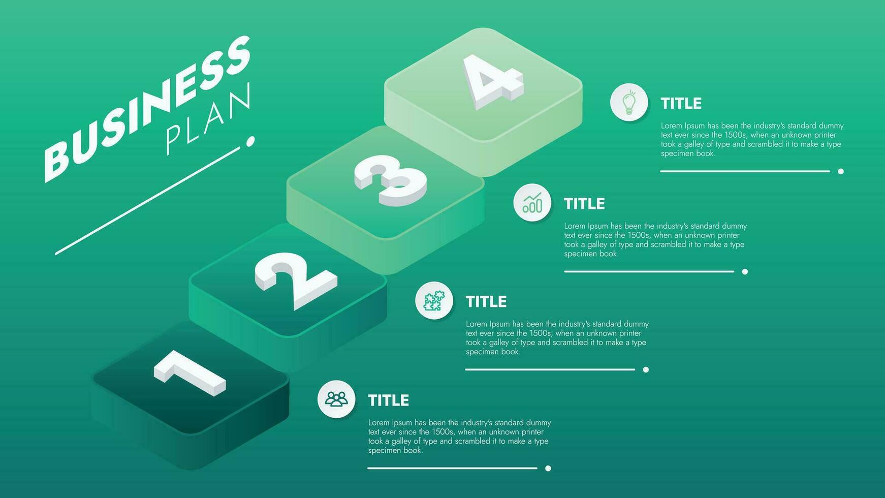 o negócio modelo para apresentação. infográfico o negócio dados visualização. processo gráfico com elementos do gráfico, diagrama, passos, opções, processo. vetor e ilustração conceito para apresentação.