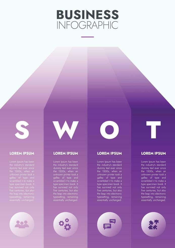 infográfico modelo para apresentações e características dados visualização inclui uma processo gráfico com diagramas, passos, opções. a conceito para marketing através ilustrações para dirigir para sucesso. vetor