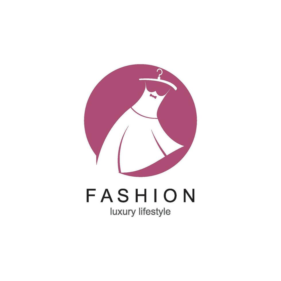 vetor de logotipo de moda de loja de roupas