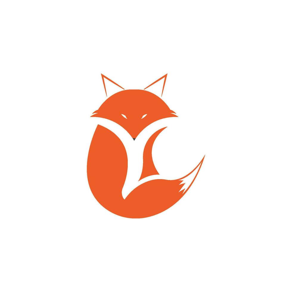 criativo círculo Raposa logotipo vetor