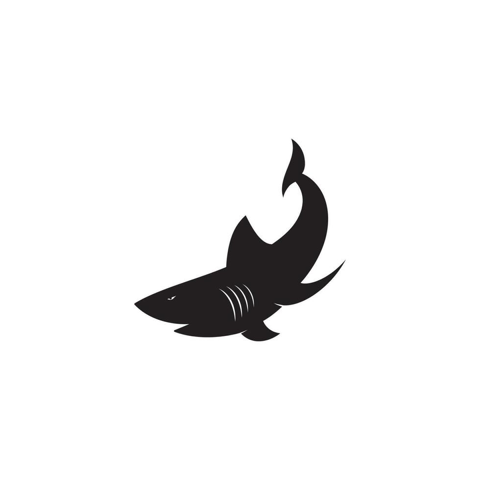 modelo de vetor de logotipo de tubarão