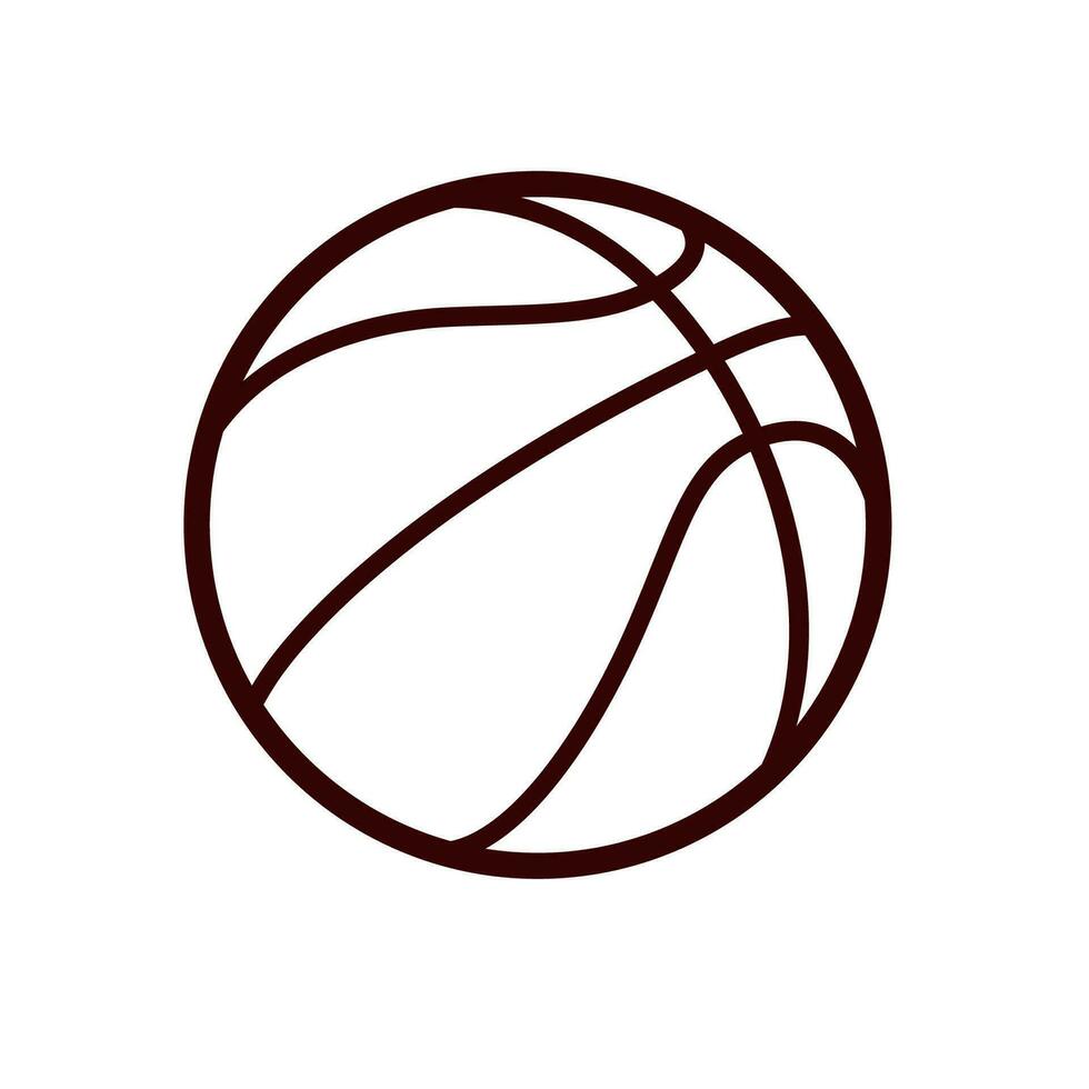 basquetebol ícone isolado em branco fundo. vetor