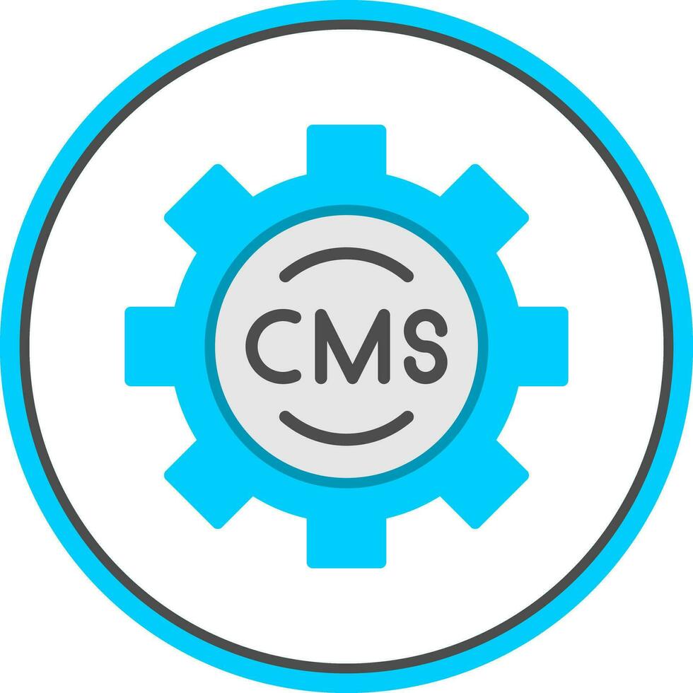 cms vetor ícone Projeto