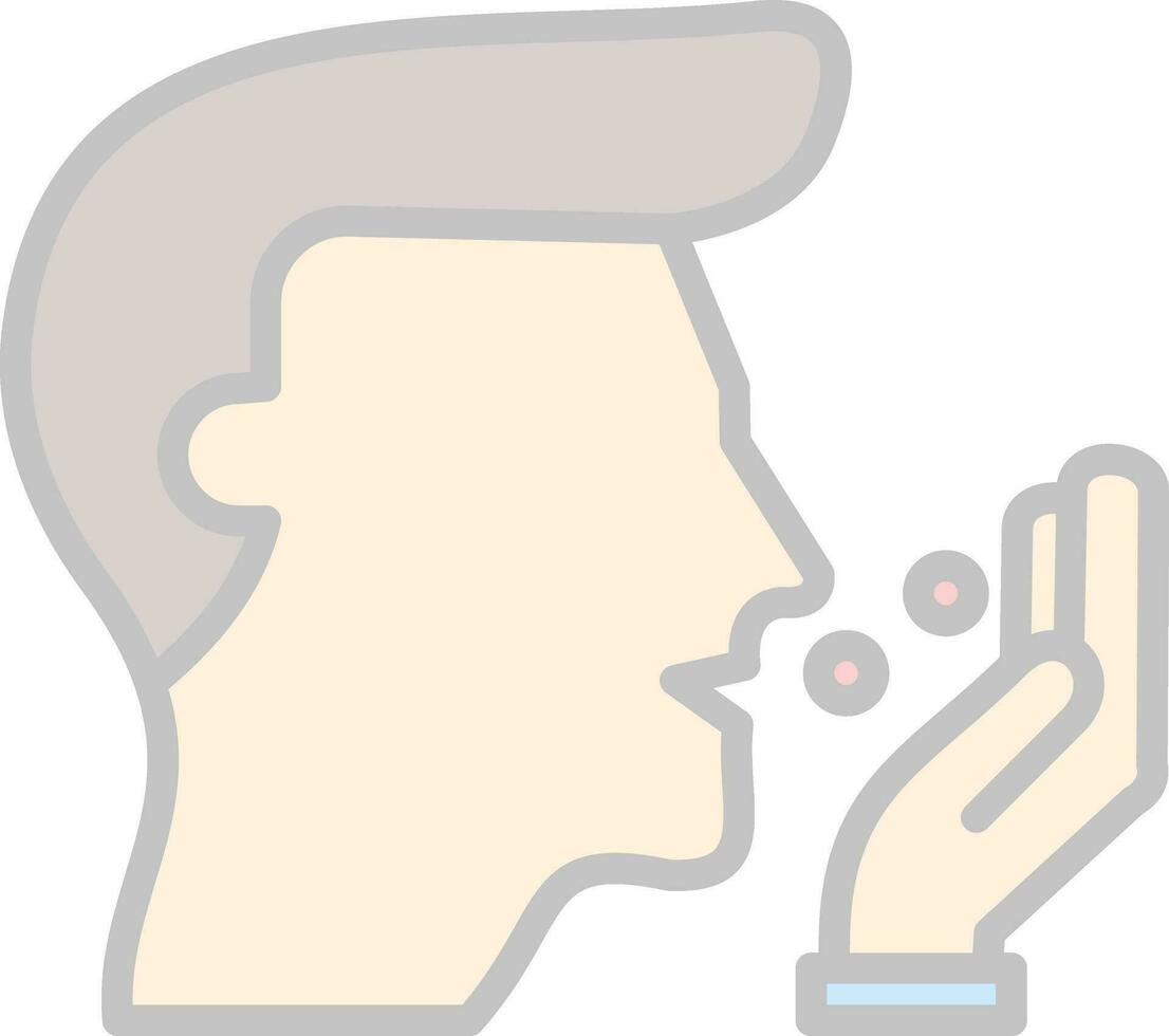 design de ícone de vetor de tosse