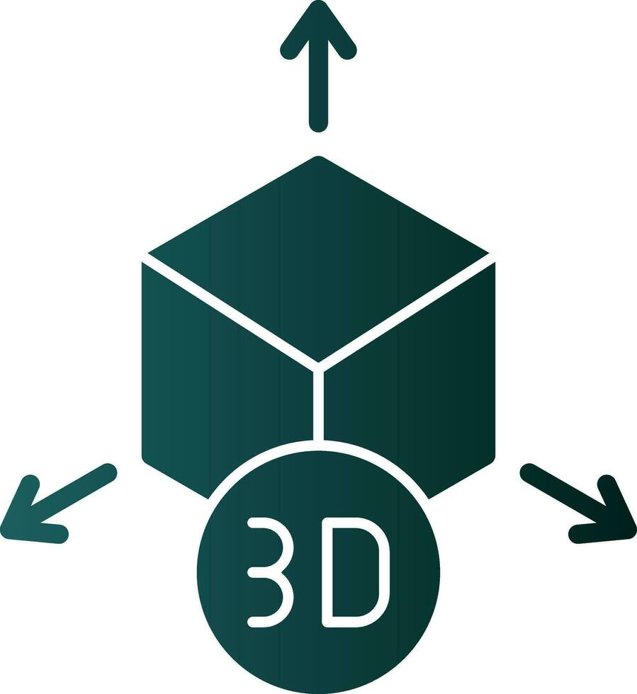 design de ícone de vetor de modelo 3D