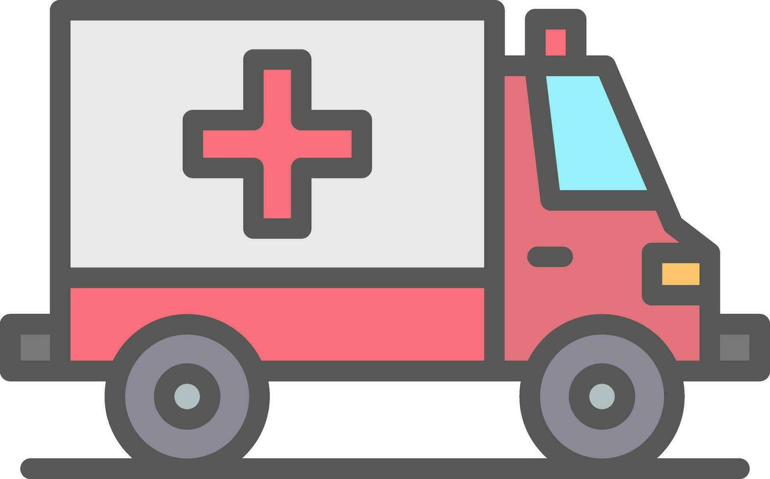 design de ícone de vetor de ambulância