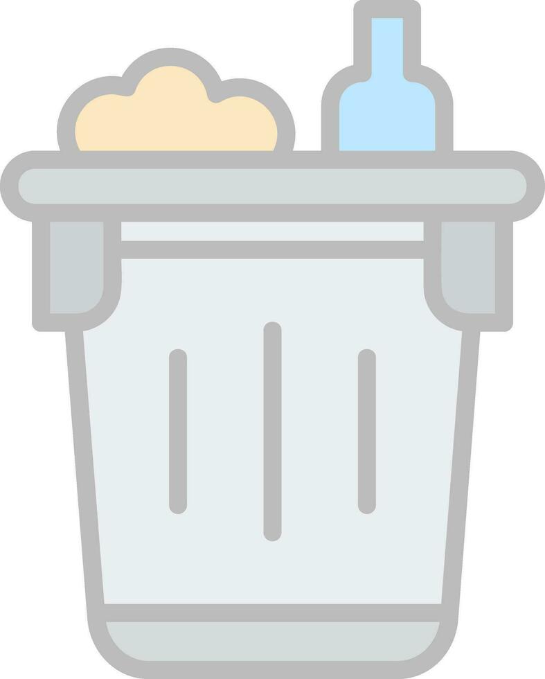 design de ícone de vetor de lixo