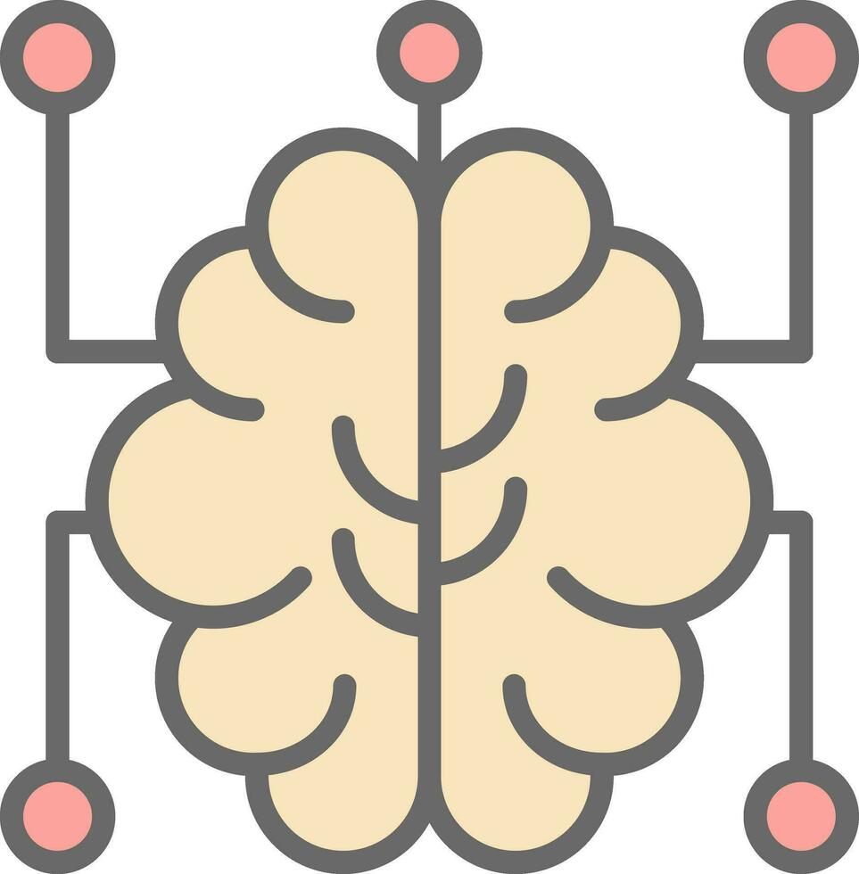 mente ao controle vetor ícone Projeto