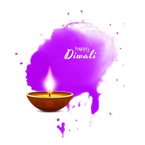 Resumo religioso feliz Diwali saudação fundo vetor