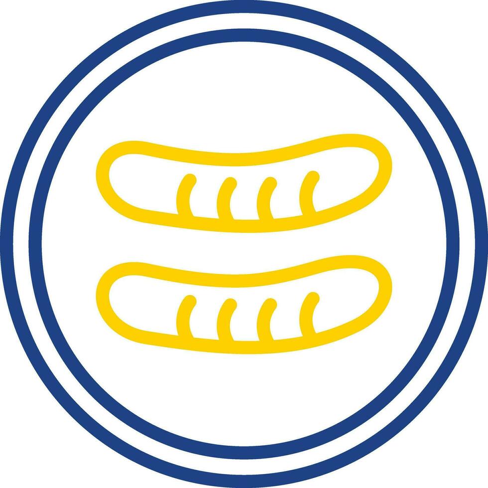 design de ícone de vetor de salsicha