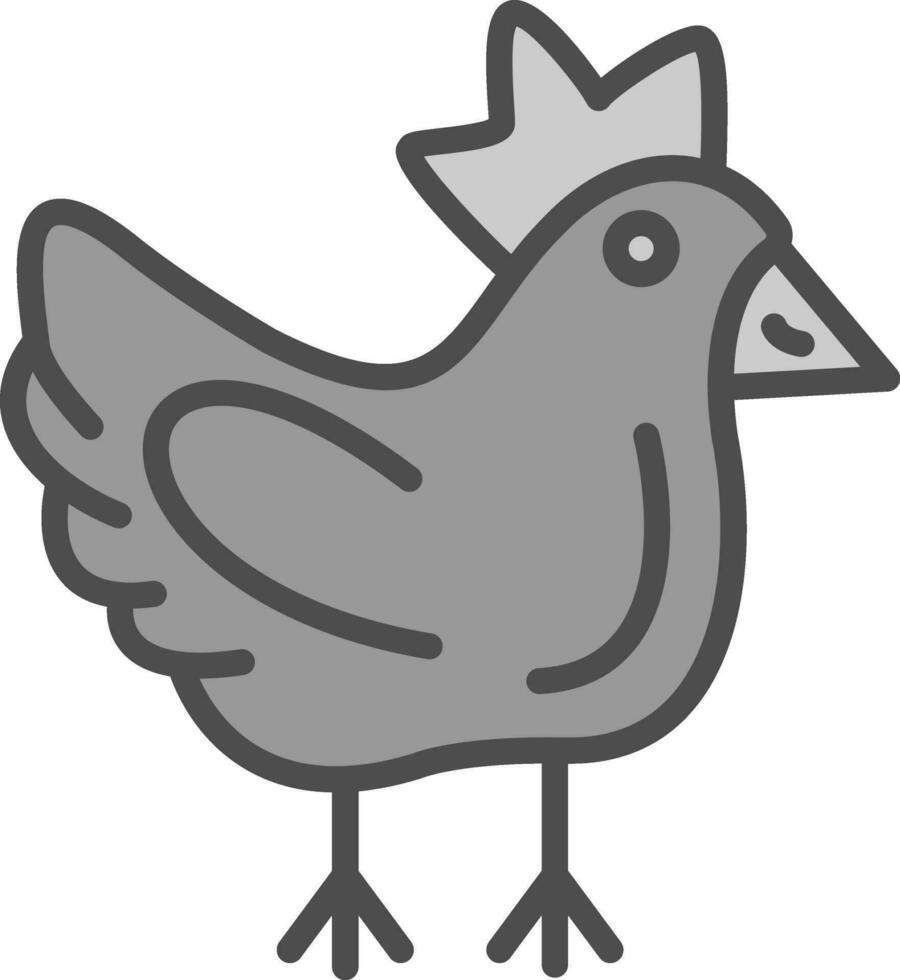 design de ícone de vetor de frango