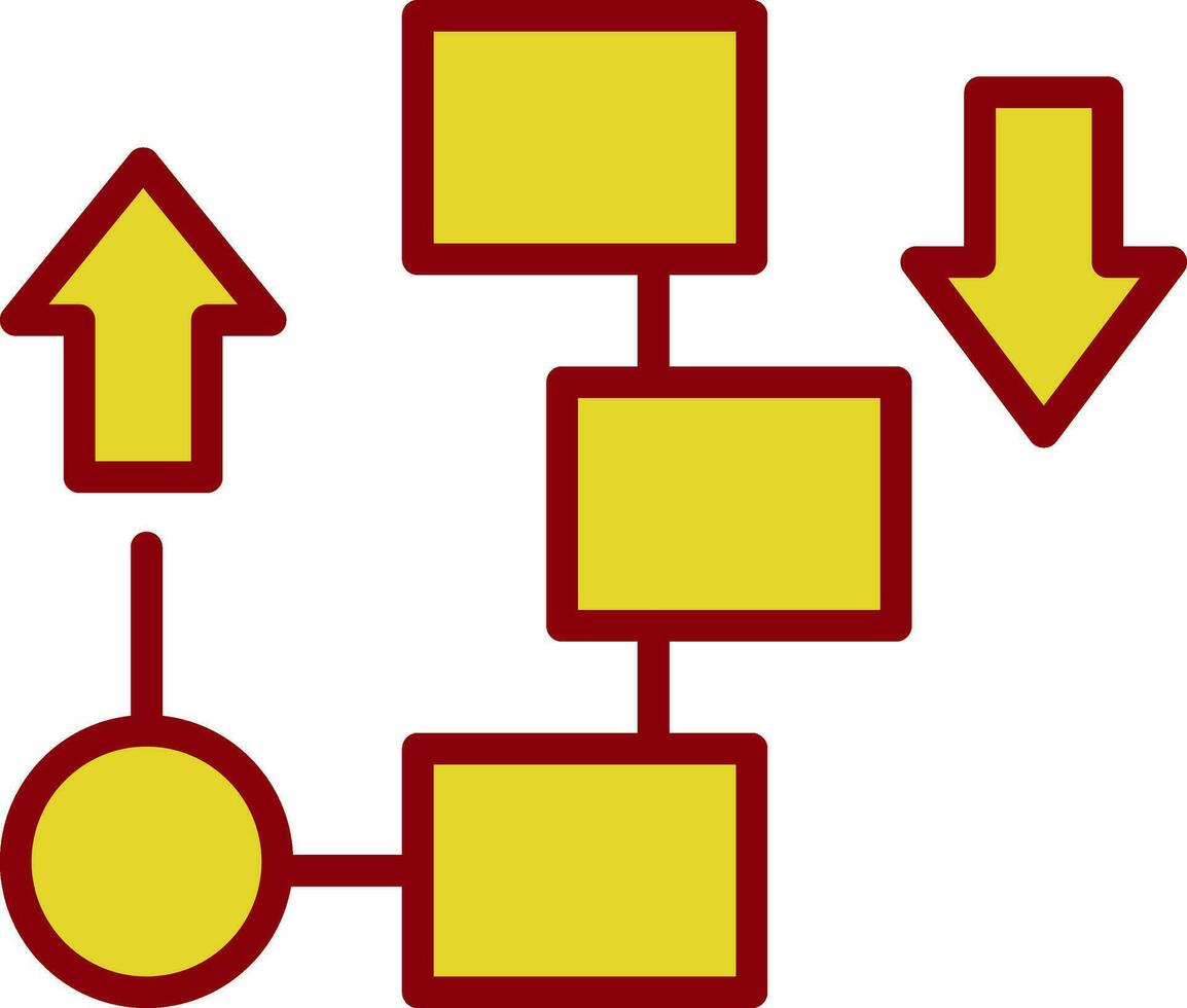 fluxo diagrama vetor ícone Projeto