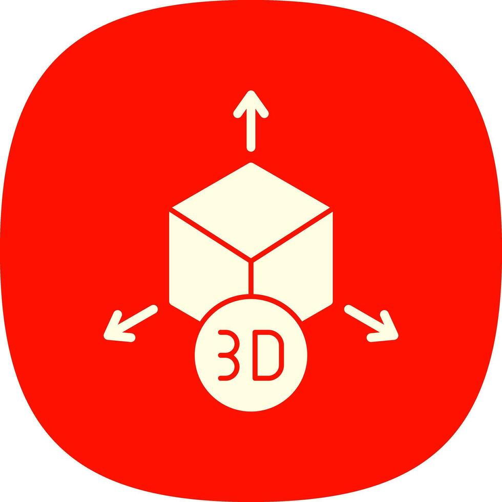 design de ícone de vetor de modelo 3D