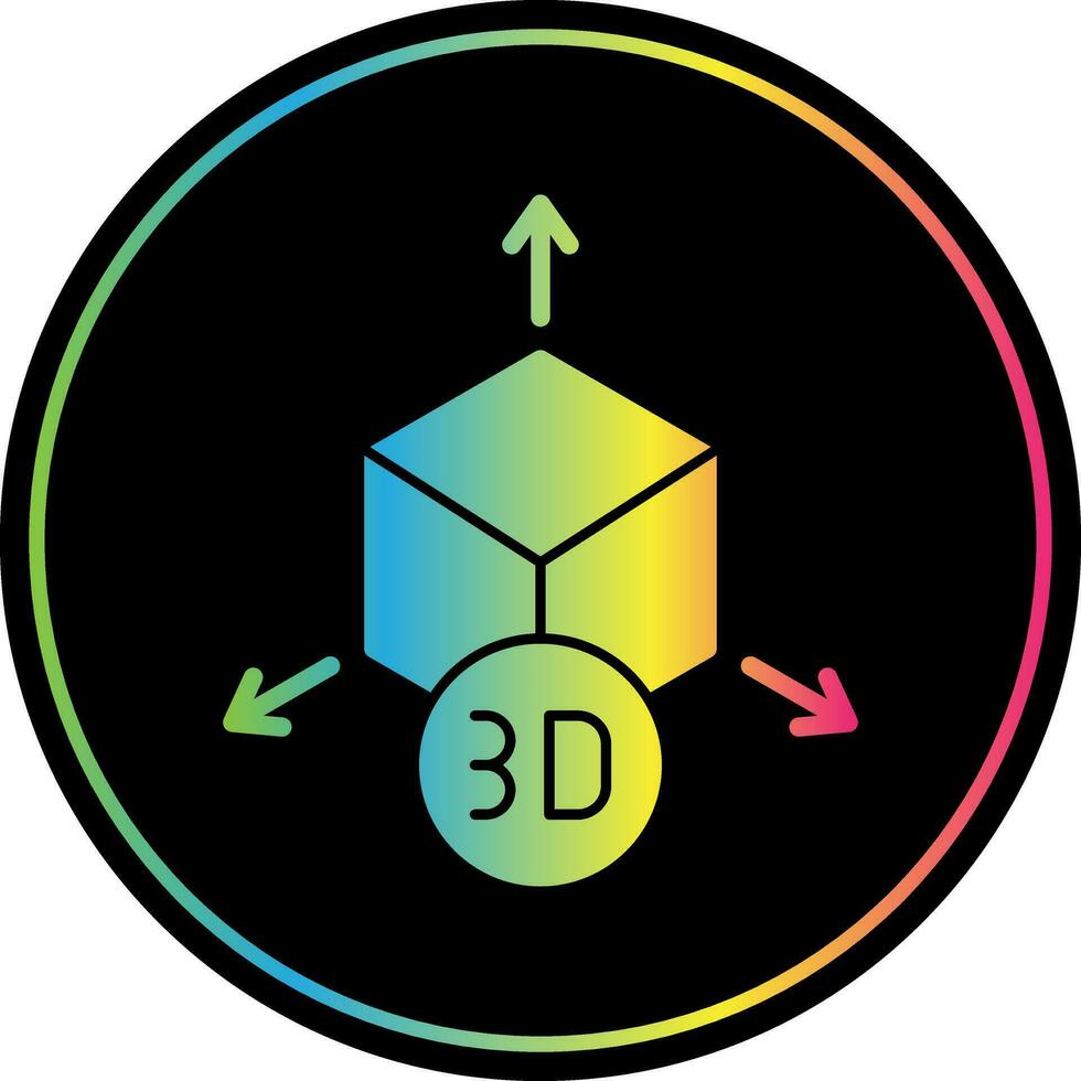 design de ícone de vetor de modelo 3D